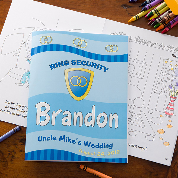 ringsecuritycoloringbook 300x300 Wedding Party Gift Guide Ring Bearer 