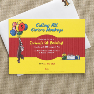 curiousgeorgeinvite 300x300 Make It A Curious George Birthday Party!