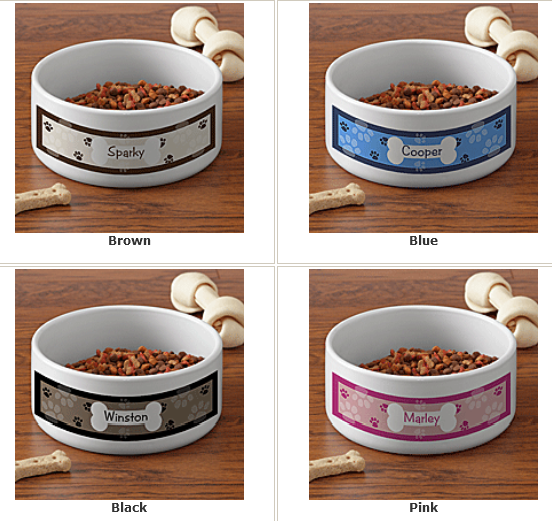 personalized dog bowls