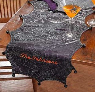 Halloween table runner