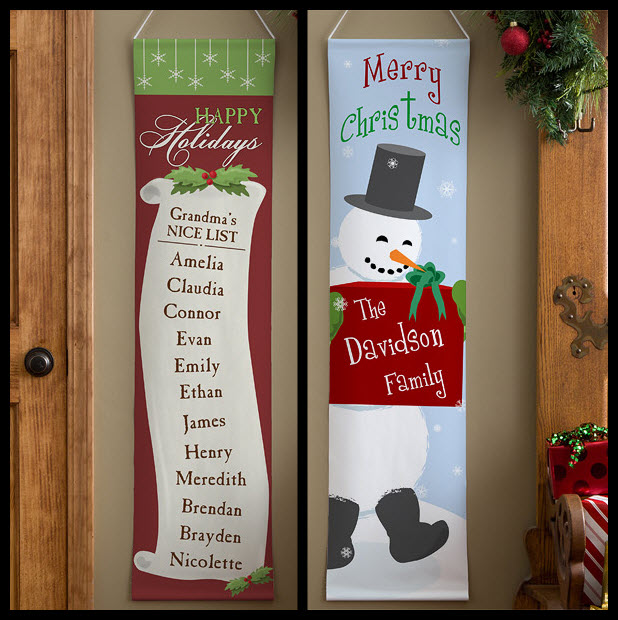 custom Christmas banner