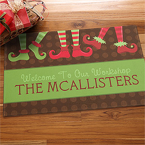 custom holiday doormat