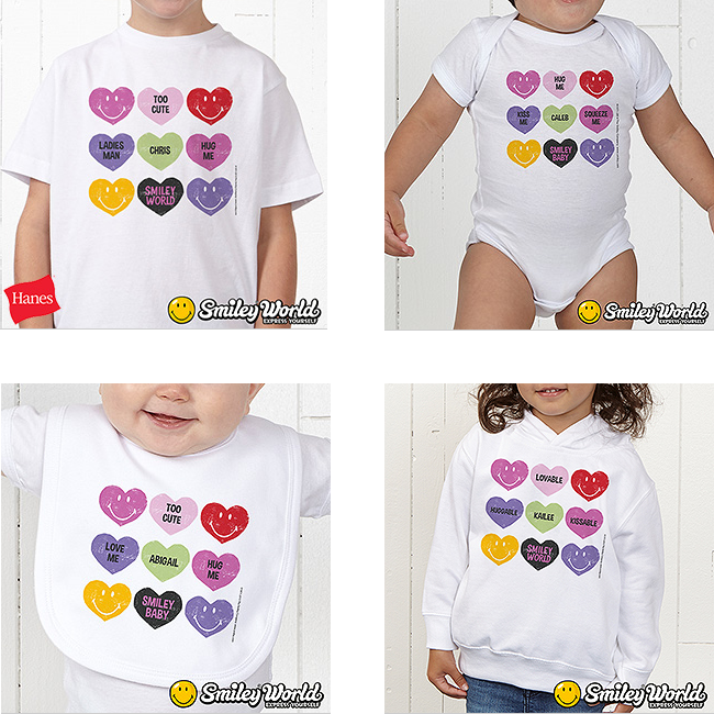 Conversation Hearts Baby Clothes
