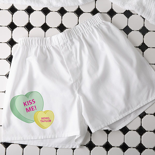 Custom Conversation Hearts Boxers