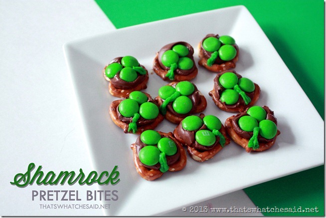 St. Patrick's Day Parade with shamrock pretzel bites