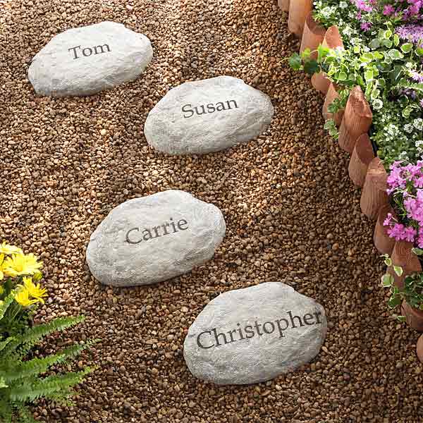 custom garden stones
