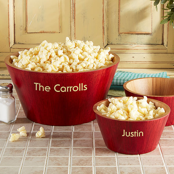 Personalized Popcorn Bowls