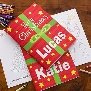 Personalized Christmas Coloring Book