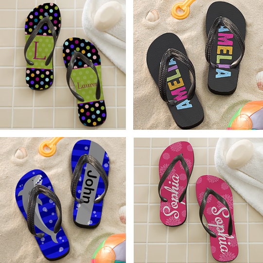 custom flip flops