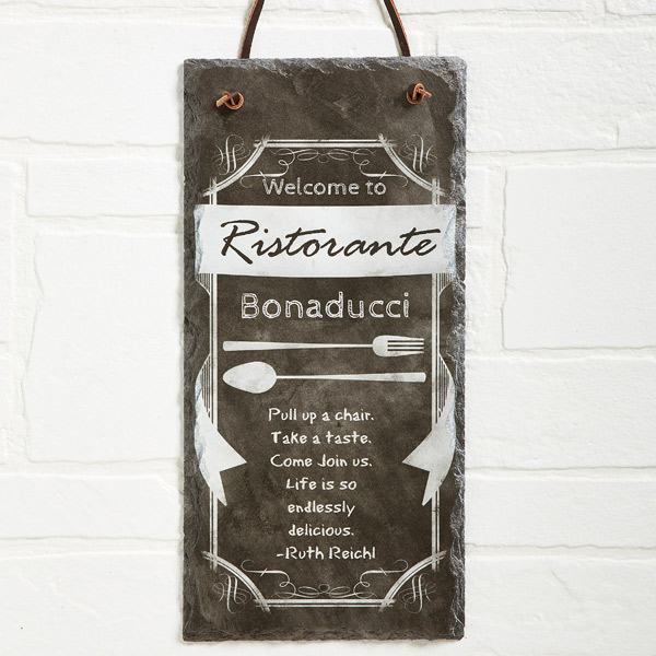 Custom Kitchen Slate Plaque