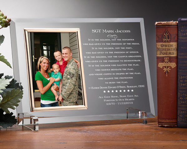 Personalized Military Picture Frame
