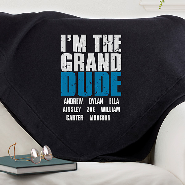 personalized blanket for dad