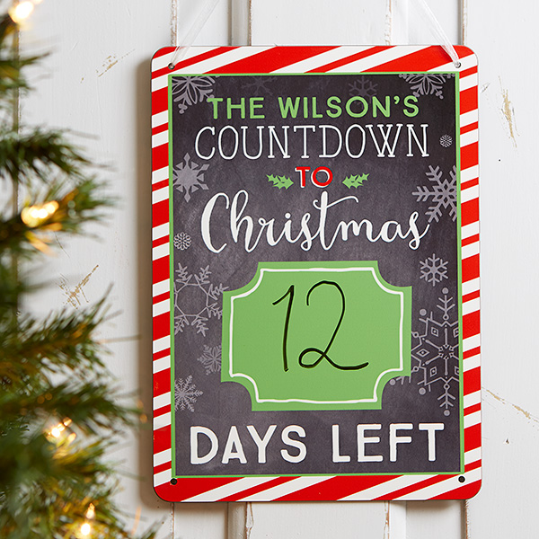 Christmas Countdown Sign