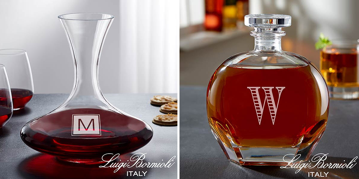 home bar gifts with Custom Decanters