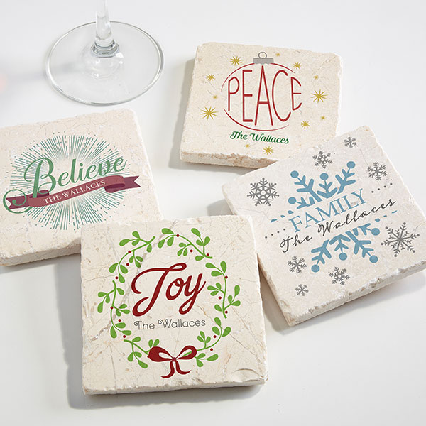 Custom Holiday Party Coasters