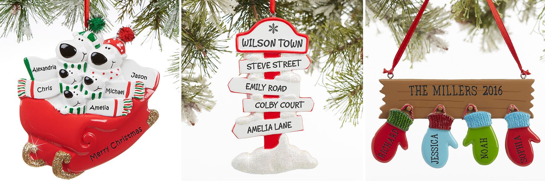 ornament gift tags with Custom Family Ornaments