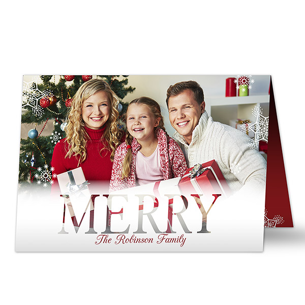 Folded Christmas Photo Card