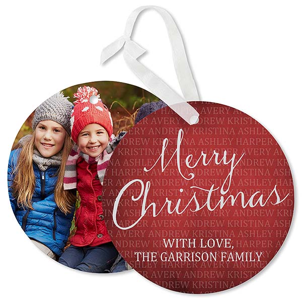 Photo Ornament Card