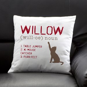 decorating with throw pillows with Custom Cat Pillow