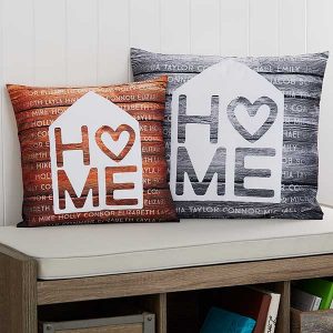decorating with throw pillows with Custom Home Pillow