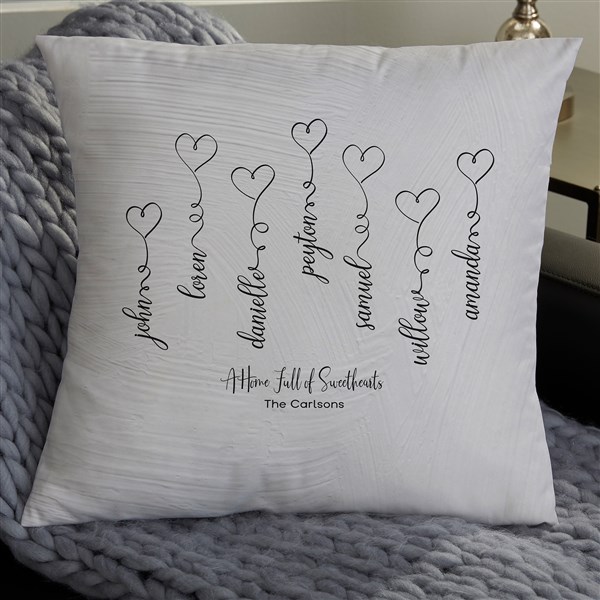 decorating with throw pillows Connected By Love Throw Pillow