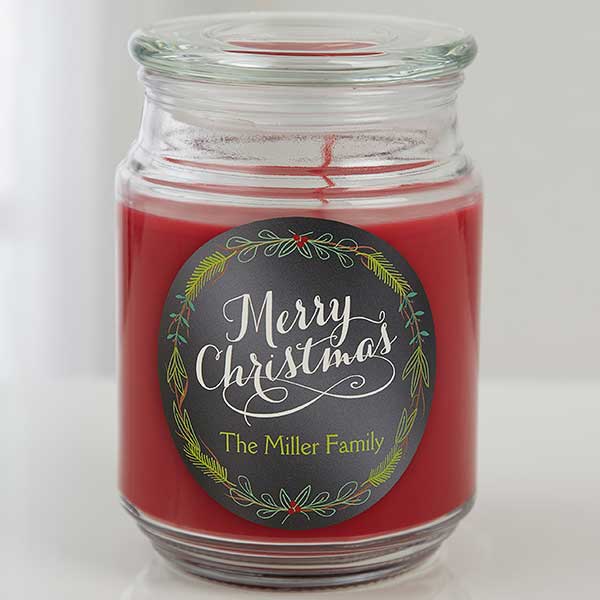 christmas decoration ideas with Holiday Scented Candle