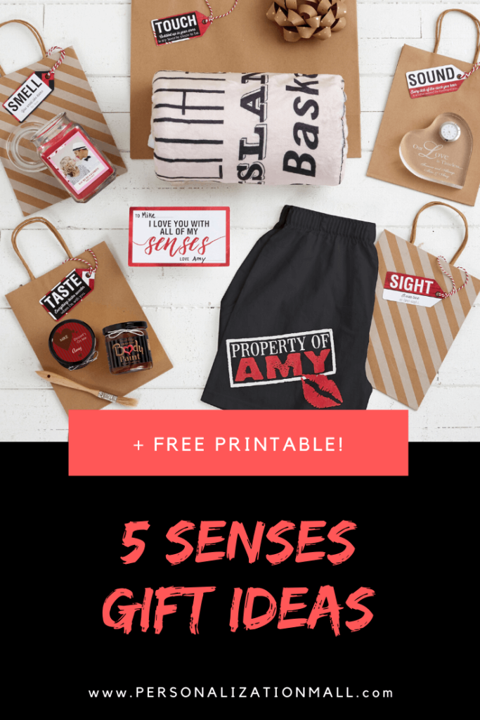 five senses valentine's gift for him