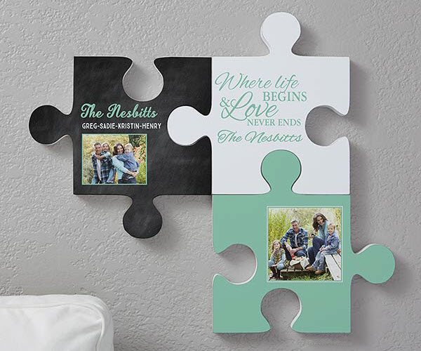 Family Puzzle Piece Wall Decor