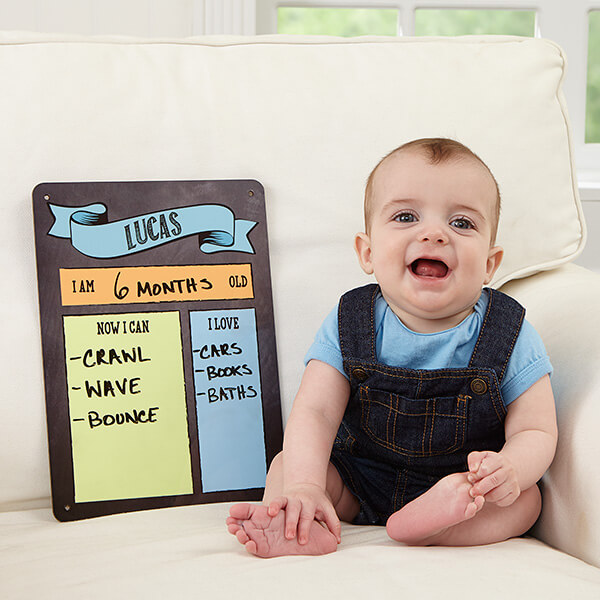 My Baby Month By Month Personalized Dry Erase Sign