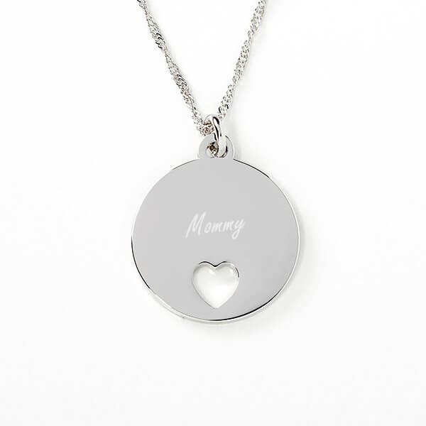 gifts for expecting moms with Piece of My Heart Personalized Pendant Necklace
