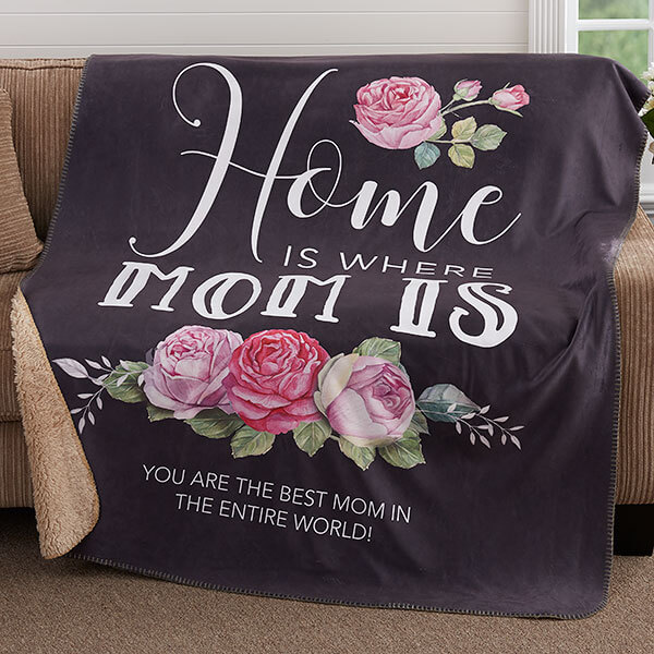 gifts for expecting moms with Personalized Mother's Day Blanket