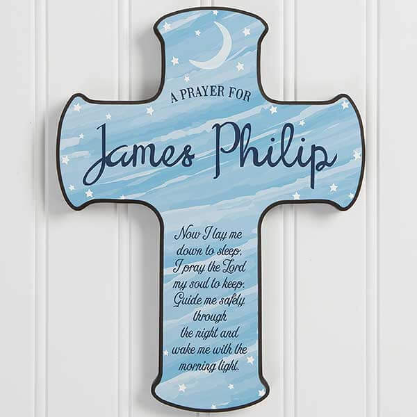 first communion gift ideas with Personalized Prayer Cross