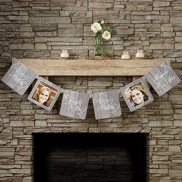 Rustic Bridal Shower Photo Paper Banner