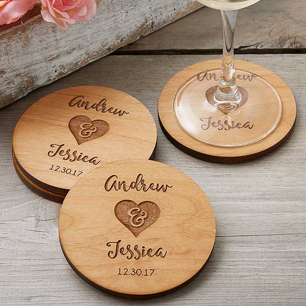 Rustic Coasters Party Favors