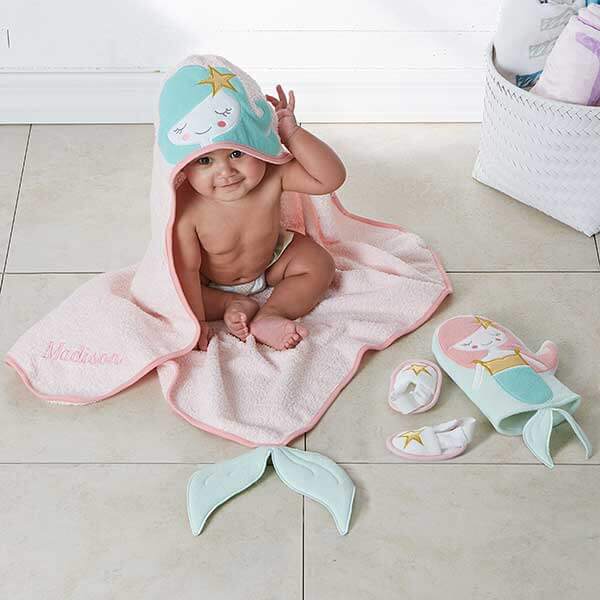 Personalized Hooded Towels for Babies