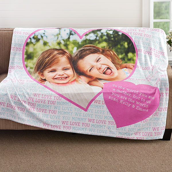 Love You This Much Personalized Fleece Blanket