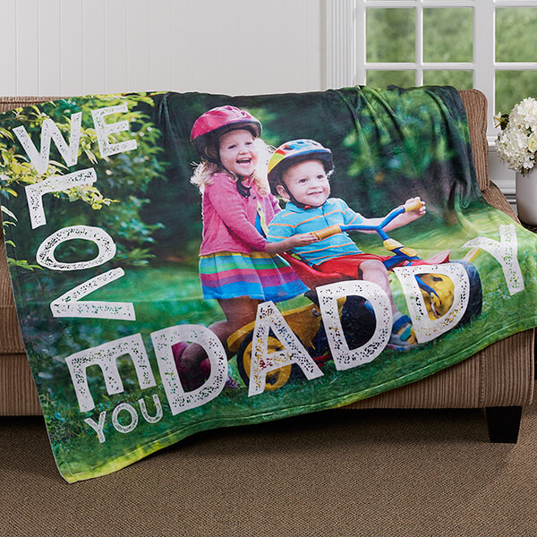 Father's Day Photo Blanket