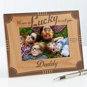 Lucky To Call You Dad Personalized Frame