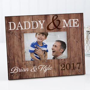 Daddy & Me Personalized Rustic Picture Frame