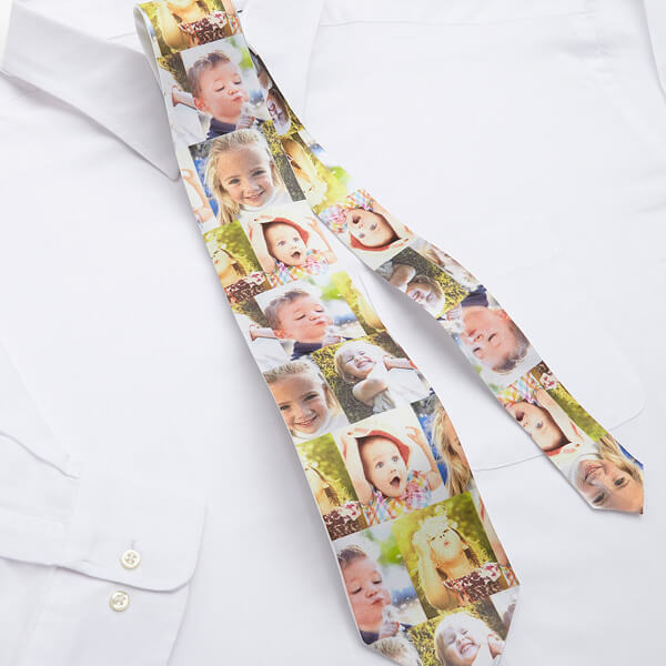 Photo Collage Men's Tie for Dad
