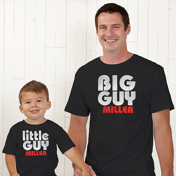 Big Guy & Little Guy Custom T-Shirts