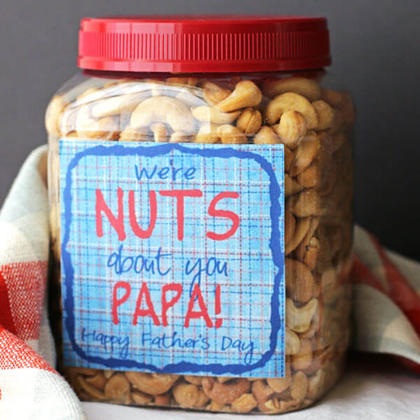 fathers day ideas for grandpa with diy treats jar