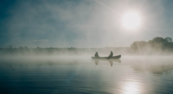 experience gifts with dad fishing on lake with son