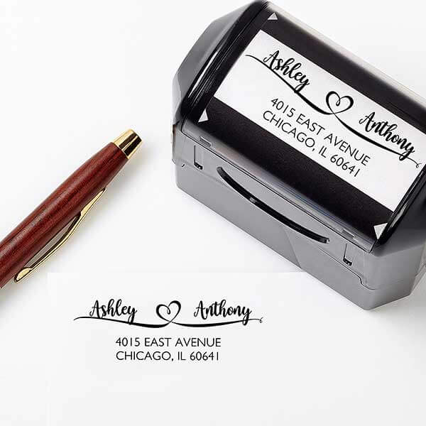 Custom Wedding Address Stamp