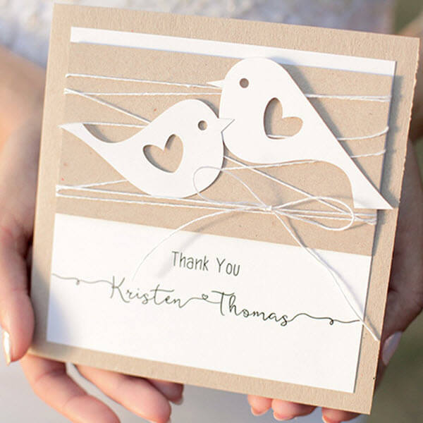 Sample Wedding Thank You Cards