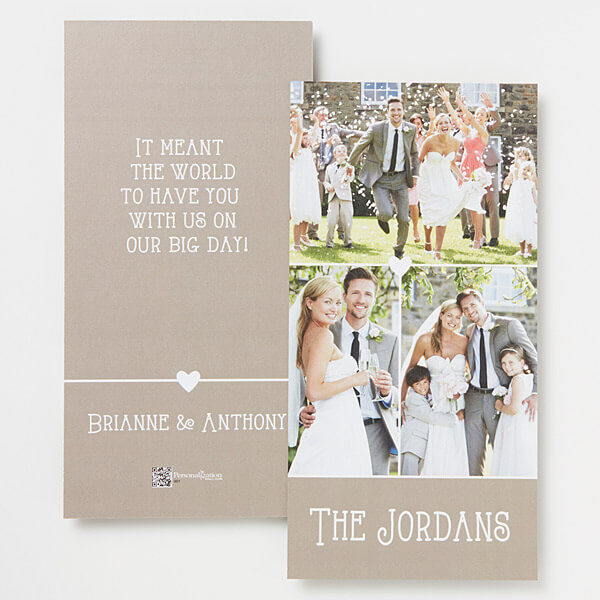 Custom Wedding Thank You Cards