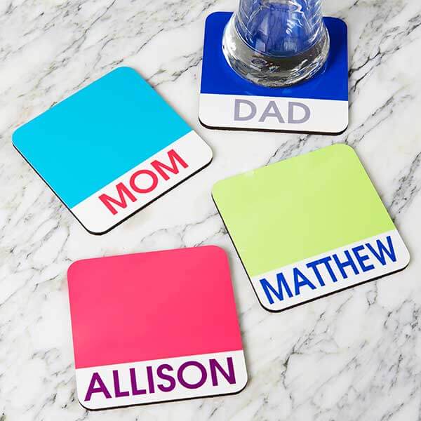 Custom Name Coasters