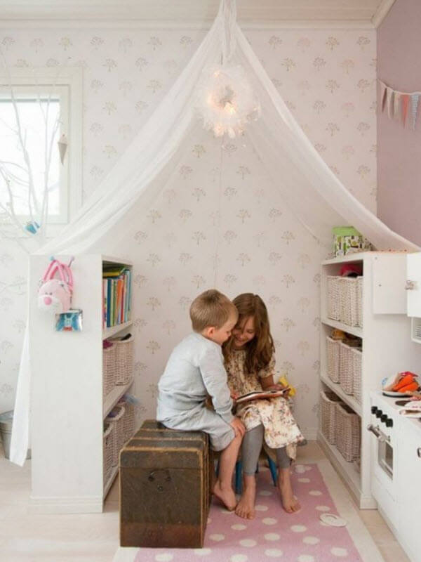 Reading Nook With Book Shelves