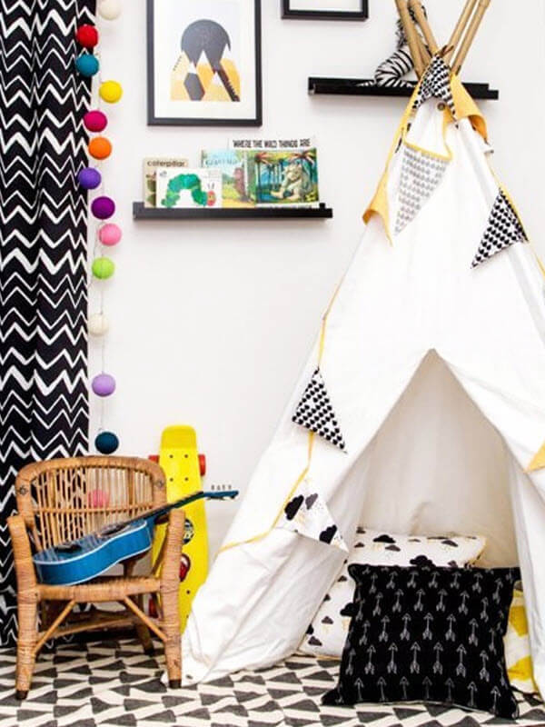 Reading Nook In A Teepee