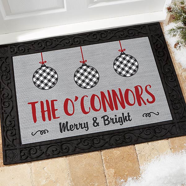 Buffalo Check Holiday Doormat